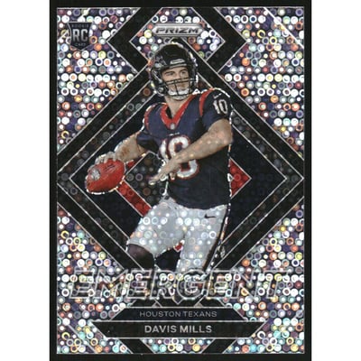 2021 Panini Prizm Emergent Prizms No Huddle #18 Davis Mills