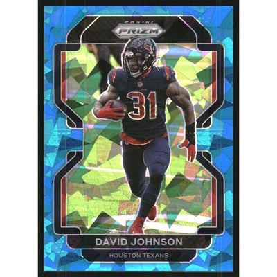 2021 Panini Prizm Prizms Blue Ice #37 David Johnson