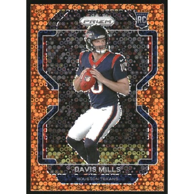 2021 Panini Prizm Prizms Orange Disco #352 Davis Mills