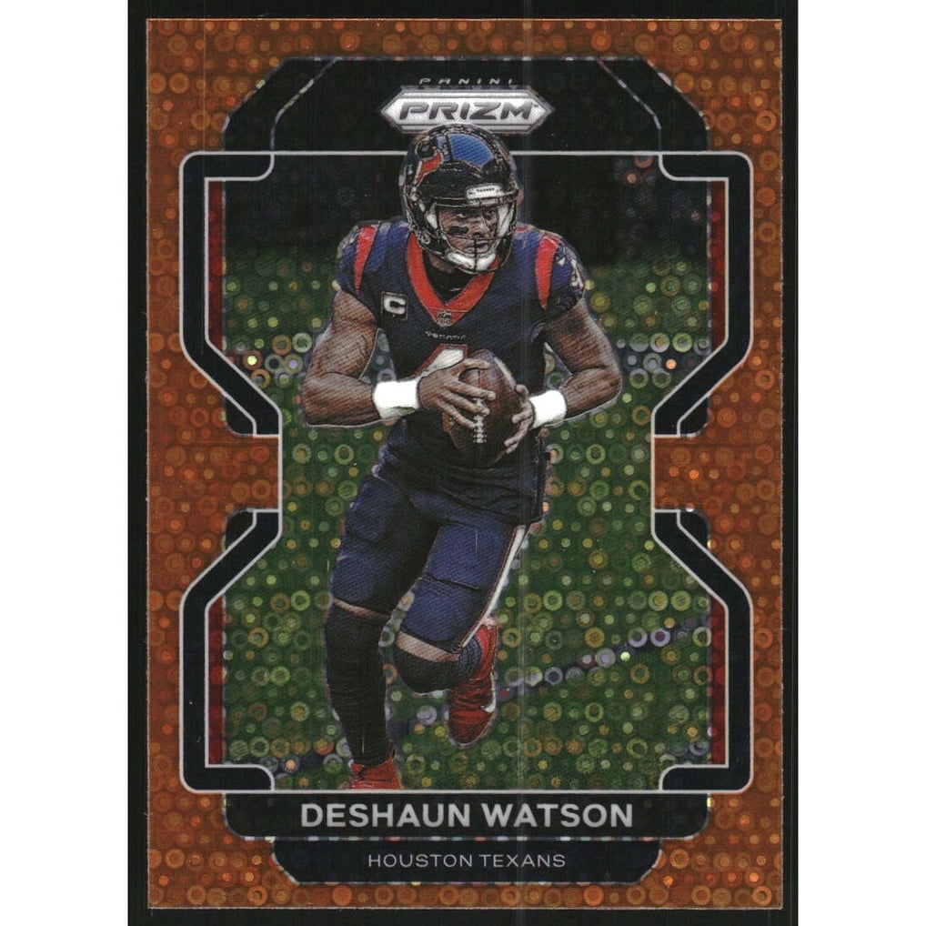 2021 Panini Prizm Prizms Orange Disco #36 Deshaun Watson