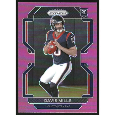 2021 Panini Prizm Prizms Pink #352 Davis Mills