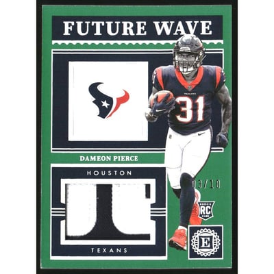 2022 Panini Encased Future Wave Materials Emerald #26 Dameon Pierce