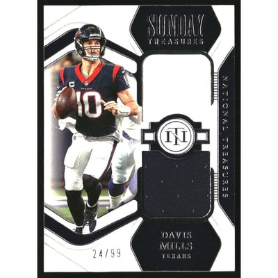2022 Panini National Treasures Sunday Treasures Materials #13 Davis Mills