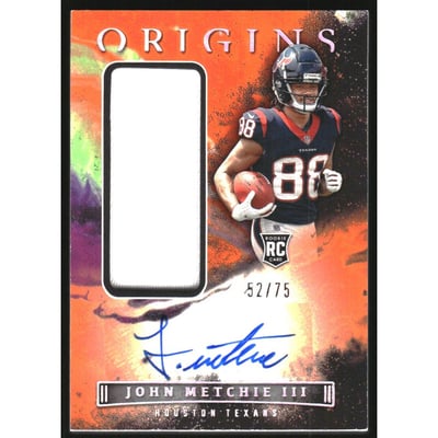 2022 Panini Origins Orange #167 John Metchie III JSY AU