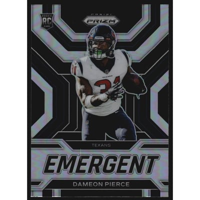 2022 Panini Prizm Emergent Prizms Silver #15 Dameon Pierce