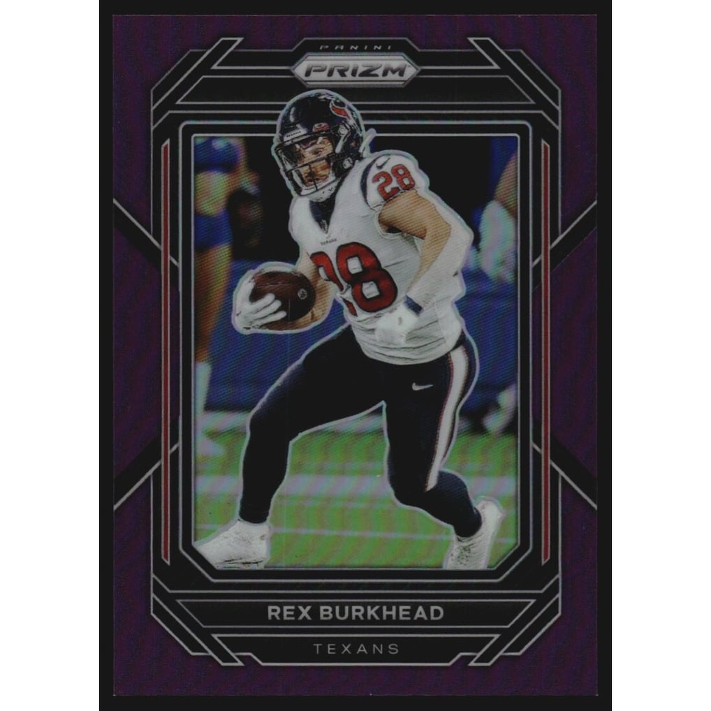 2022 Panini Prizm Prizms Purple #115 Rex Burkhead