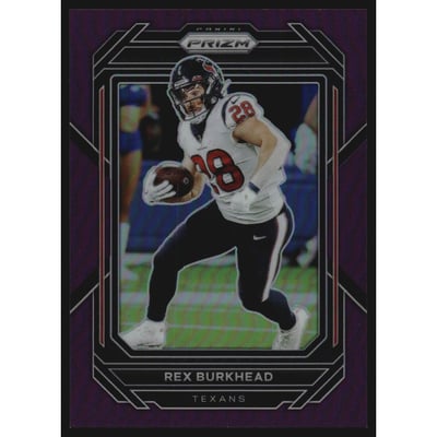 2022 Panini Prizm Prizms Purple #115 Rex Burkhead