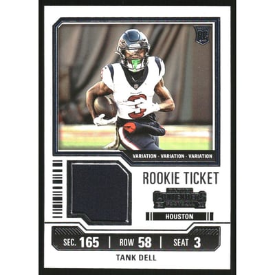 2023 Panini Contenders Rookie Ticket Swatches Variations #26 Tank Dell