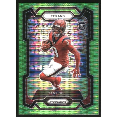 2023 Panini Prizm Prizms Neon Green Pulsar #341 Tank Dell
