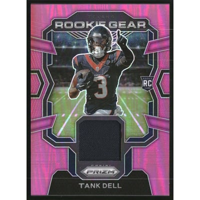 2023 Panini Prizm Rookie Gear Prizms Pink #24 Tank Dell
