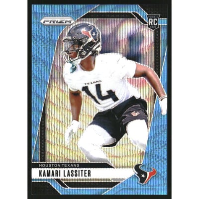 2024 Panini Prizm Prizms Blue Wave #360 Kamari Lassiter