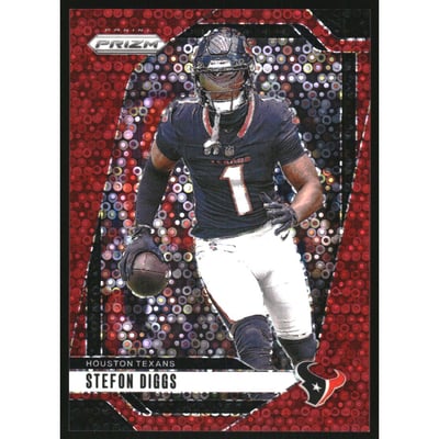 2024 Panini Prizm Prizms No Huddle Red #114 Stefon Diggs