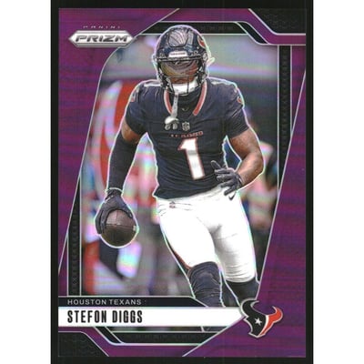 2024 Panini Prizm Prizms Purple #114 Stefon Diggs