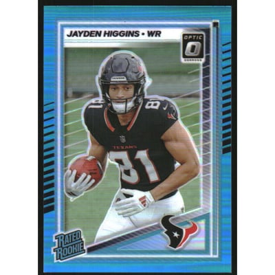2025 Donruss Optic Aqua #225 Jayden Higgins RR