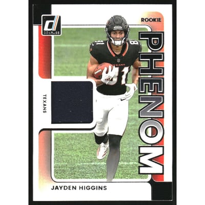 2025 Donruss Rookie Phenom Jerseys #14 Jayden Higgins