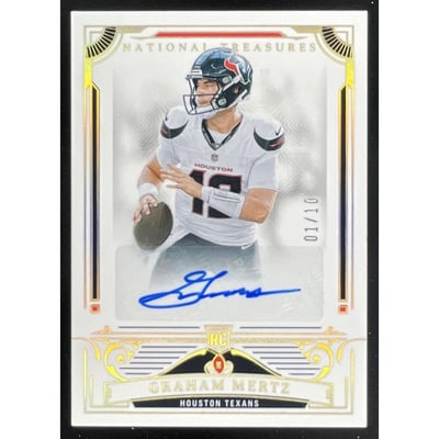 2025 National Treasures Signature Holo Gold #134 Graham Mertz RC Auto /10