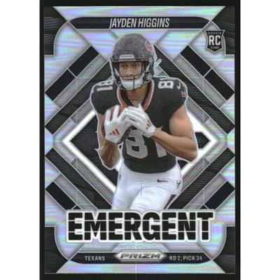 2025 Panini Prizm Emergent Prizms Silver #14 Jayden Higgins