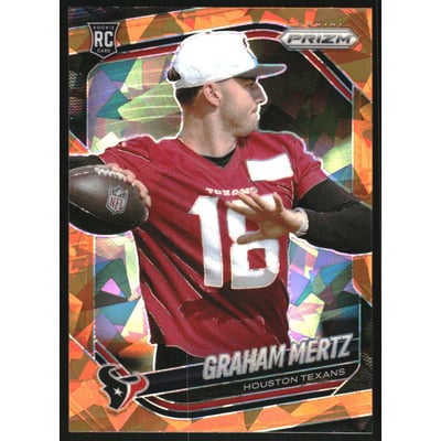 2025 Panini Prizm Prizms Orange Ice #392 Graham Mertz