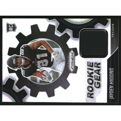 2025 Panini Prizm Rookie Gear #21 Jayden Higgins