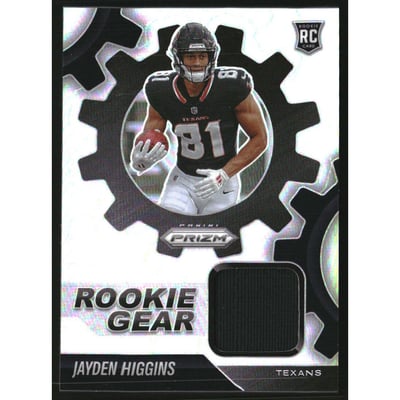 2025 Panini Prizm Rookie Gear #21 Jayden Higgins