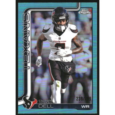 2025 Topps Chrome Teal Refractors #123 Tank Dell