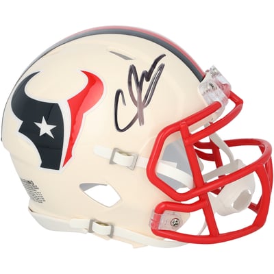 Andre Johnson Houston Texans Autographed Fanatics Authentic Riddell Retro Speed Mini Helmet 
