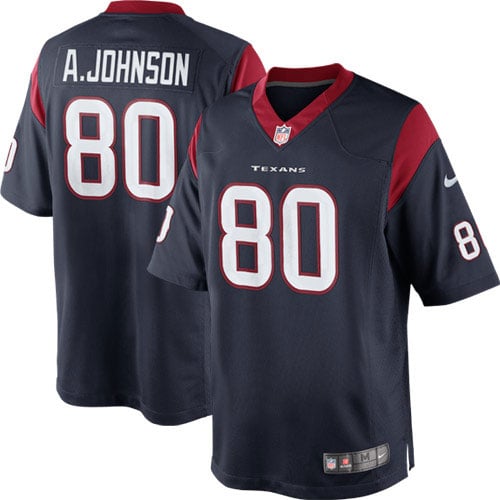 Youth Houston Texans Andre Johnson Nike Navy Blue Limited Jersey