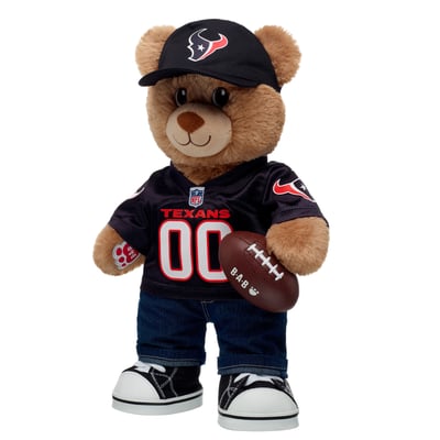  Houston Texans Build-A-Bear Happy Hugs Teddy Bear Gift Set