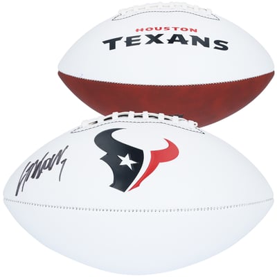 C.J. Stroud Houston Texans Autographed Fanatics Authentic Franklin White Panel Football