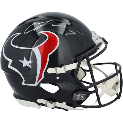 C.J. Stroud Houston Texans Autographed Fanatics Authentic Riddell 2024 Speed Authentic Helmet