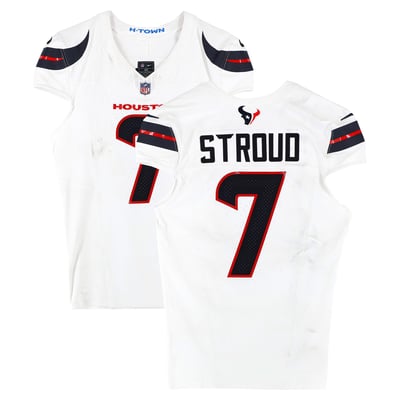 C.J. Stroud Houston Texans Fanatics Authentic Game-Used #7 White Jersey vs. Chicago Bears on September 15, 2024