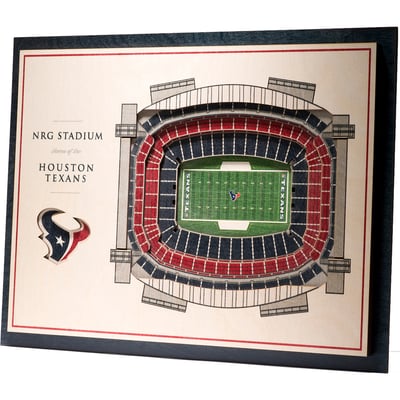 Houston Texans Fanpoint 17'' x 13'' 5-Layer StadiumView 3D Wall Art