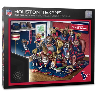 Houston Texans Fanpoint Purebred Fans 18'' x 24'' A Real Nailbiter 500-Piece Puzzle