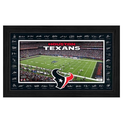 Houston Texans Highland Mint 12" x 20" 2026 Signature Gridiron Panoramic Framed Photo