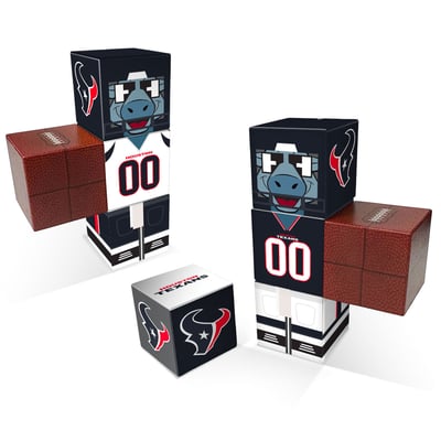Houston Texans Home & Away Magnetic Fidget Building Cubes Combo Set