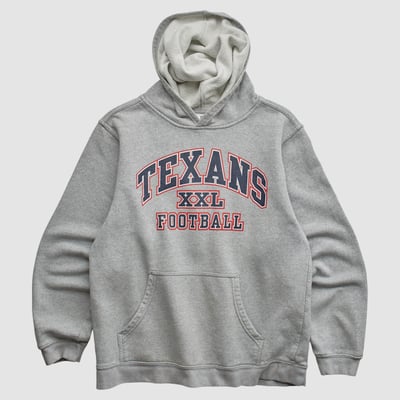 Houston Texans NFL 2010s Hooded Pullover Sweatshirt - Heather Gray - Yth XL by Fanatics Real Vintage