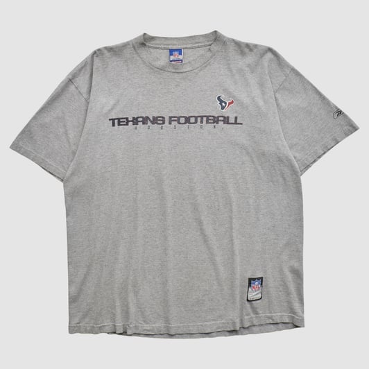 Houston Texans Reebok 2000s T-shirt - Heather Gray - XL by Fanatics Real Vintage