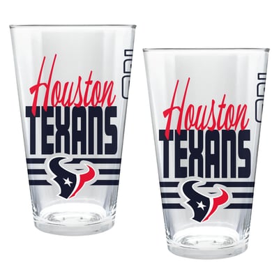 Houston Texans Two-Piece 16oz. Heritage Pint Glass Set