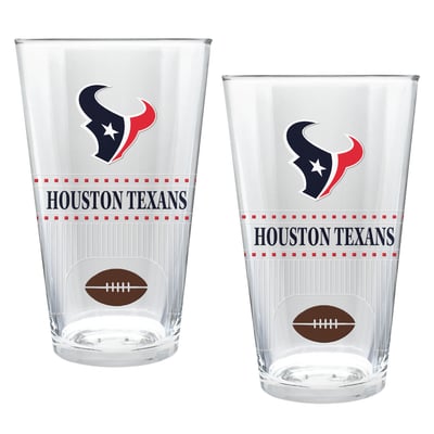 Houston Texans Two-Piece 16oz. Stadium Pint Glass Set
