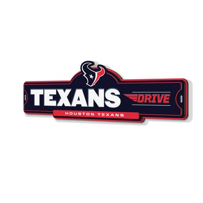Houston Texans IDNA 3D Street Sign