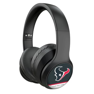 Houston Texans Keyscaper Personalized Endzone Solid Wireless Bluetooth Headphones With Case