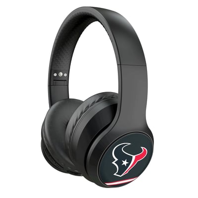 Houston Texans Keyscaper Stripe Wireless Bluetooth Headphones With Case