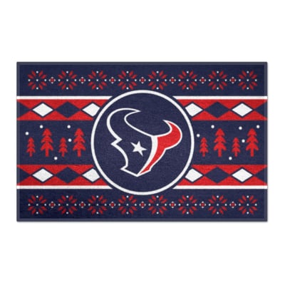 Houston Texans Logo Brands 19" x 30" Holiday Sweater Starter Mat