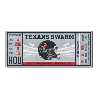 Houston Texans Logo Brands 30" x 72" Ticket Runner