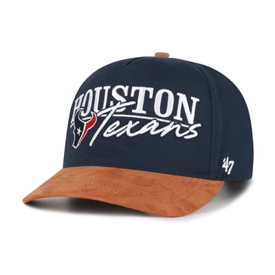 Houston Texans '47 Scribe Line Hitch Adjustable Hat - Navy/Brown