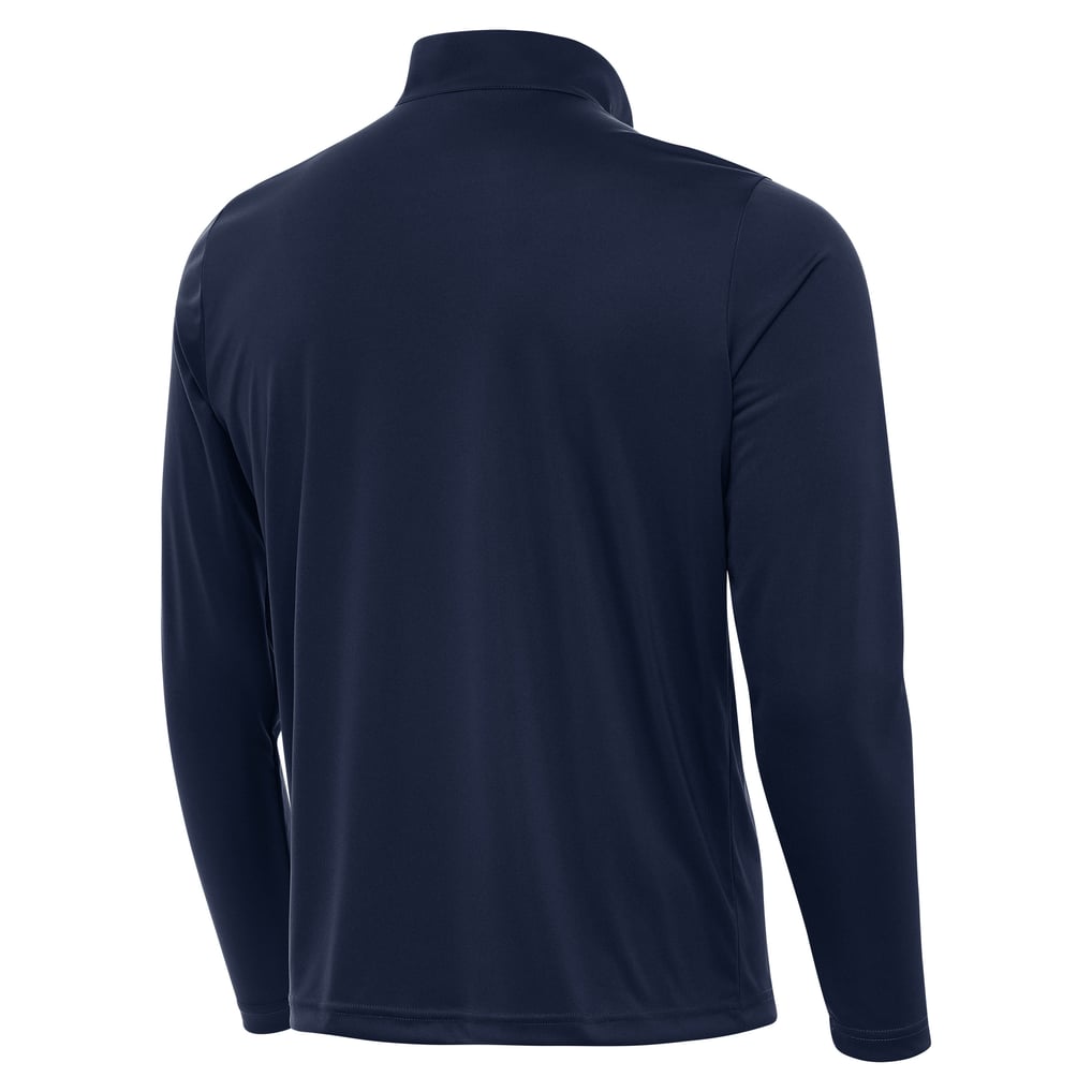 Houston Texans Antigua  Personalized Tribute Quarter-Zip Pullover - Navy