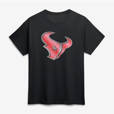 Houston Texans Big & Tall Forged Mascot T-Shirt - Black