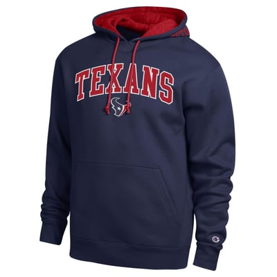  Houston Texans Champion Contrast Hoodie - Navy/Red