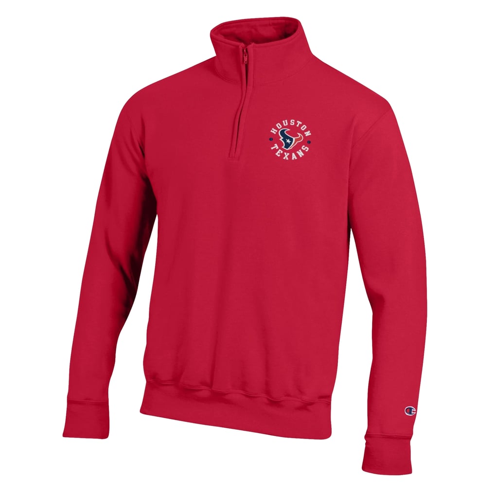 Houston Texans Champion Powerblend Quarter-Zip Pullover - Red