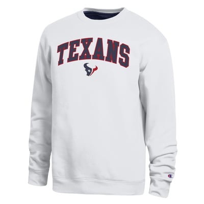  Houston Texans Champion Contrast Lined Sweatshirt - White